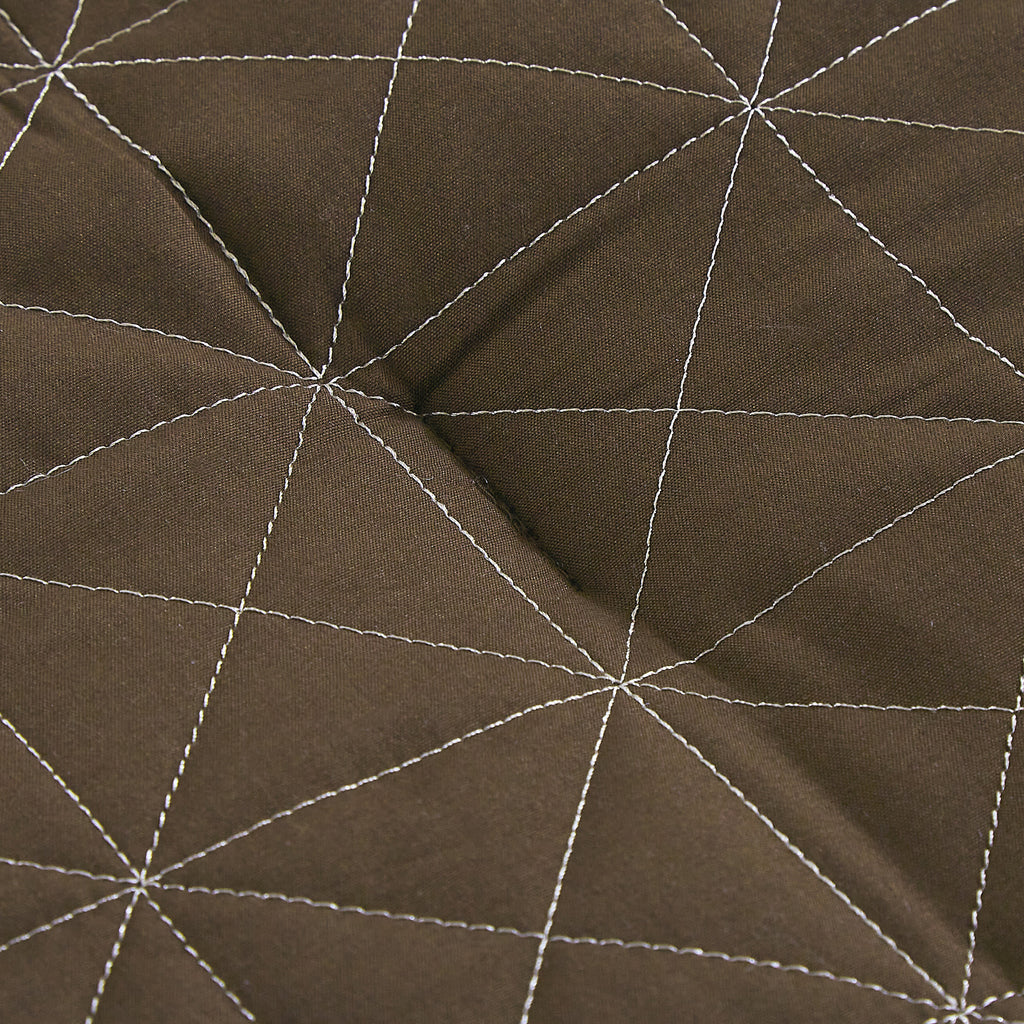 Brown Color Block Embroidered 9-Piece Comforter & Sheet Set - alternate product view 6