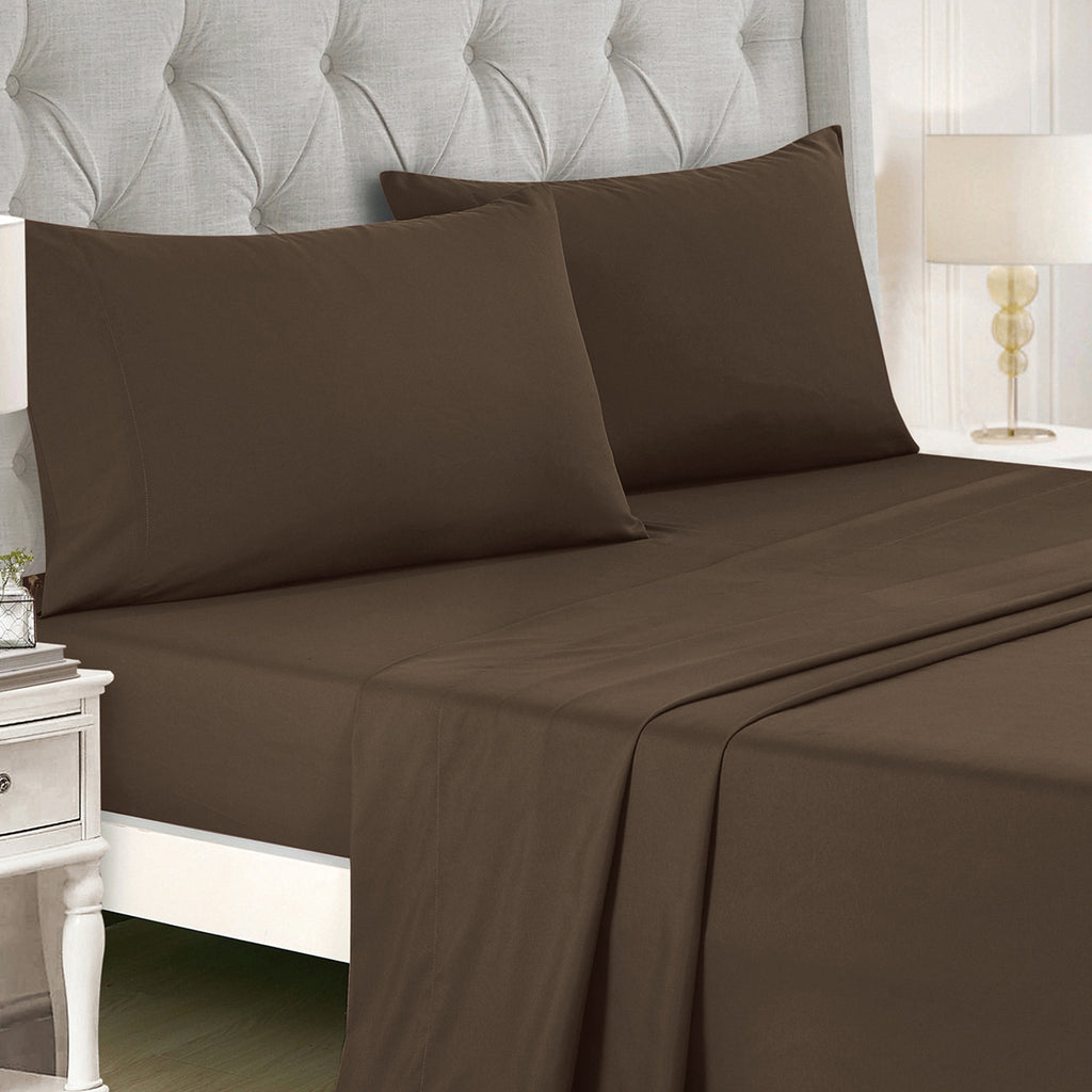 Brown Color Block Embroidered 9-Piece Comforter & Sheet Set - alternate product view 8