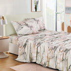 Blush & Grey Marble sheet set - additional view