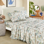 Sage & Taupe Floral sheet set - additional view