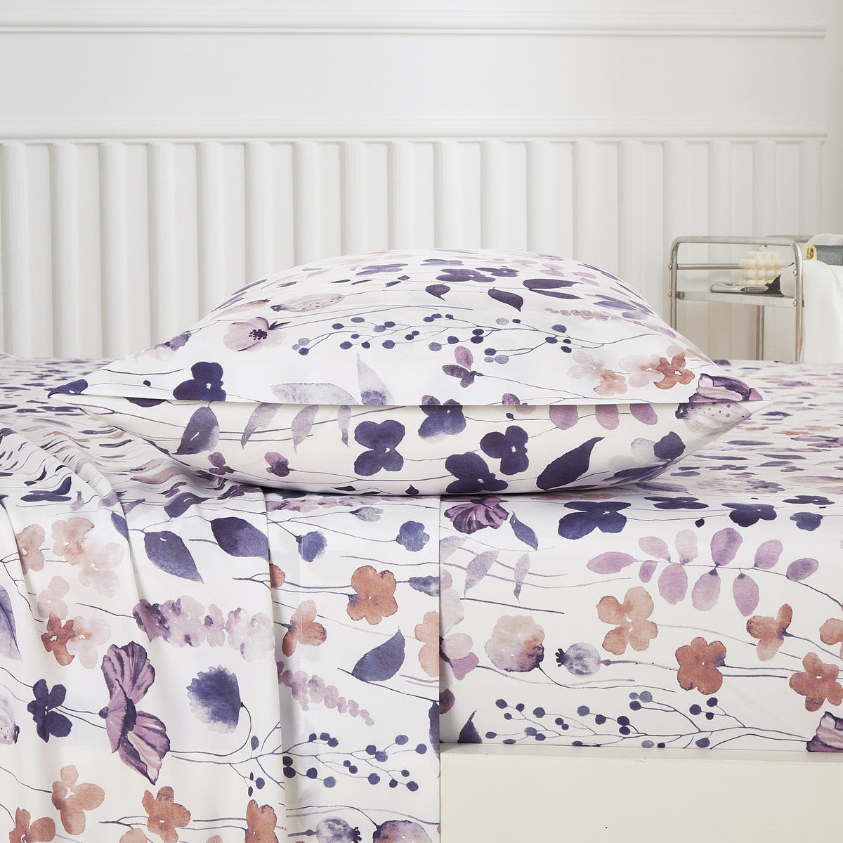 Purple Floral sheet set - additional view
