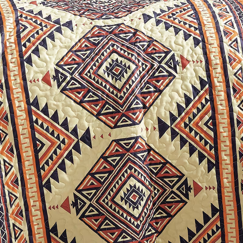reversible 3-piece bedspread set with pillow shams, alternate product view