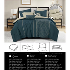 9-piece bed-in-a-bag comforter set, alternate product view