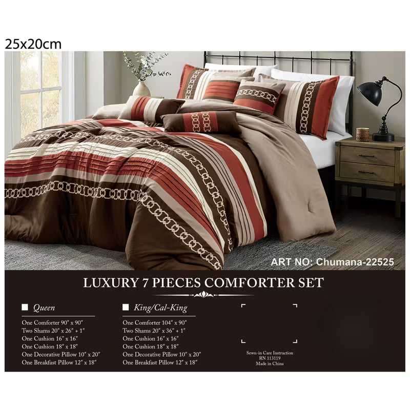 soft 7-piece comforter set, product view