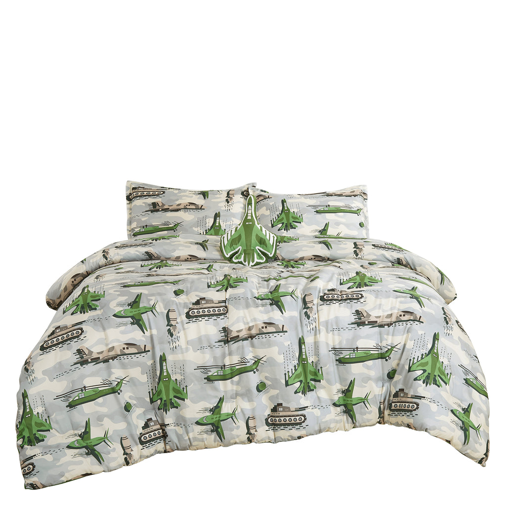 Green Aircraft comforter set - additional product view