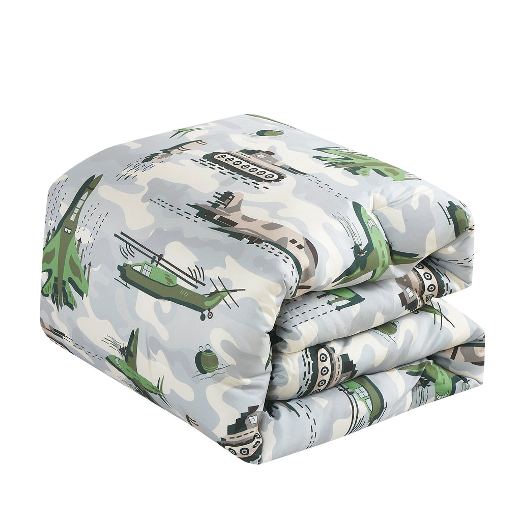 Green Aircraft comforter set - additional product view