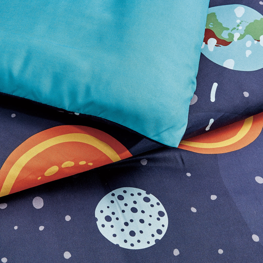 Navy Planet Print comforter set - additional product view