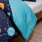 Navy Planet Print comforter set - additional product view