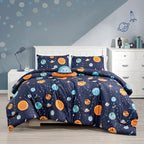 Navy Planet Print comforter set - additional product view