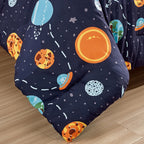 Navy Planet Print comforter set - additional product view