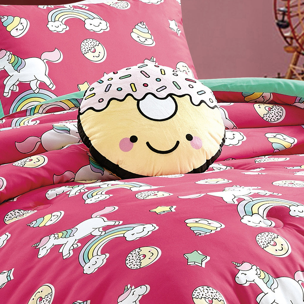 Pink Unicorn Rainbow comforter set - additional product view