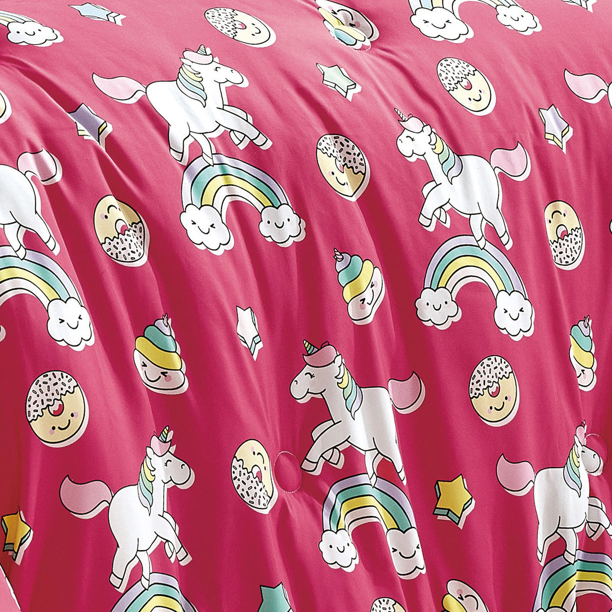 Pink Unicorn Rainbow comforter set - additional product view