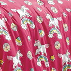 Pink Unicorn Rainbow comforter set - additional product view