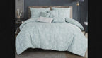 Light Sage Jacquard 7-Piece Comforter Set