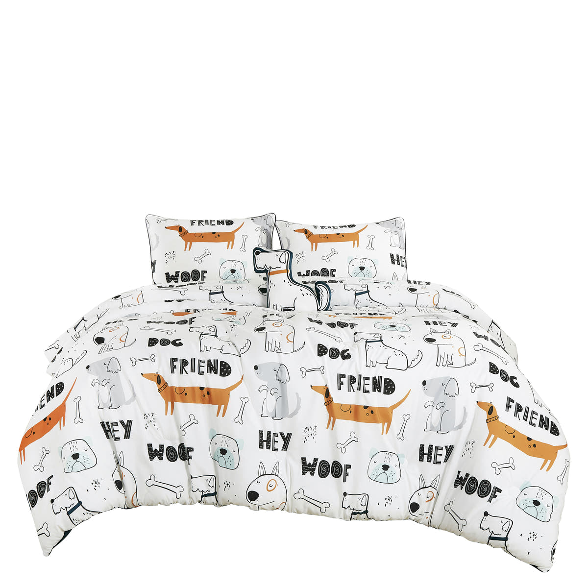White Dog Print comforter set - additional product view