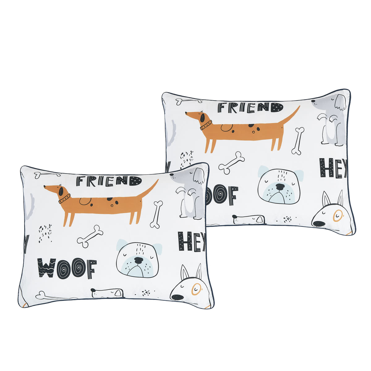 White Dog Print comforter set - additional product view