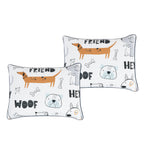 White Dog Print comforter set - additional product view